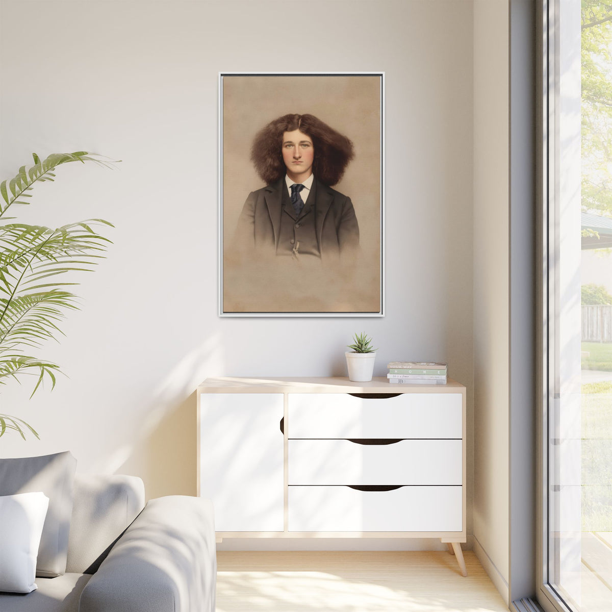 celibataire 033 | Framed Vintage Photo - Matte Canvas