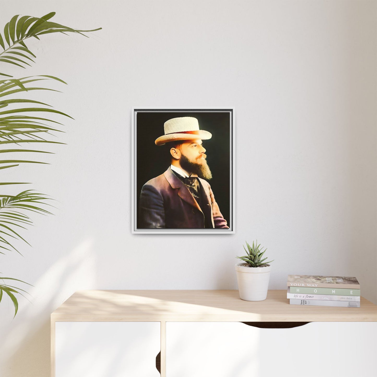 celibataire 014 | Framed Vintage Photo - Matte Canvas