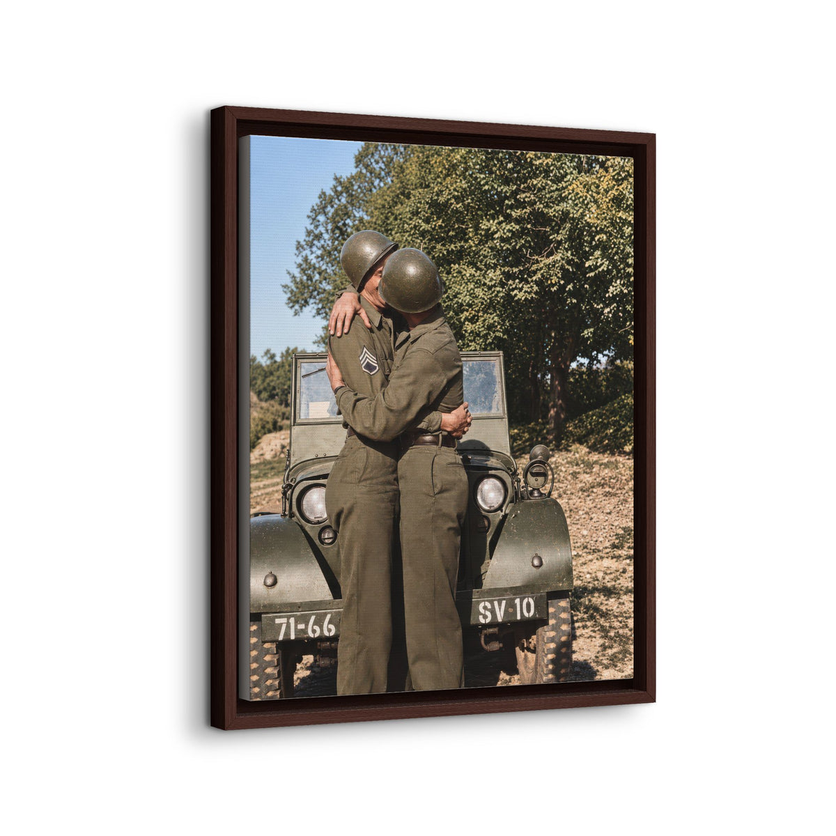 paire 065 | Framed Vintage Photo - Matte Canvas