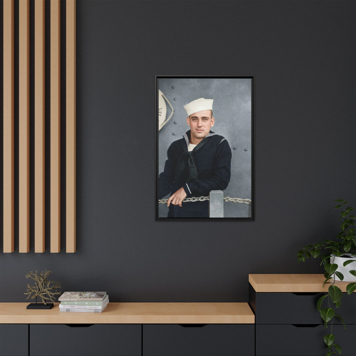 celibataire 023 | Framed Vintage Photo - Matte Canvas