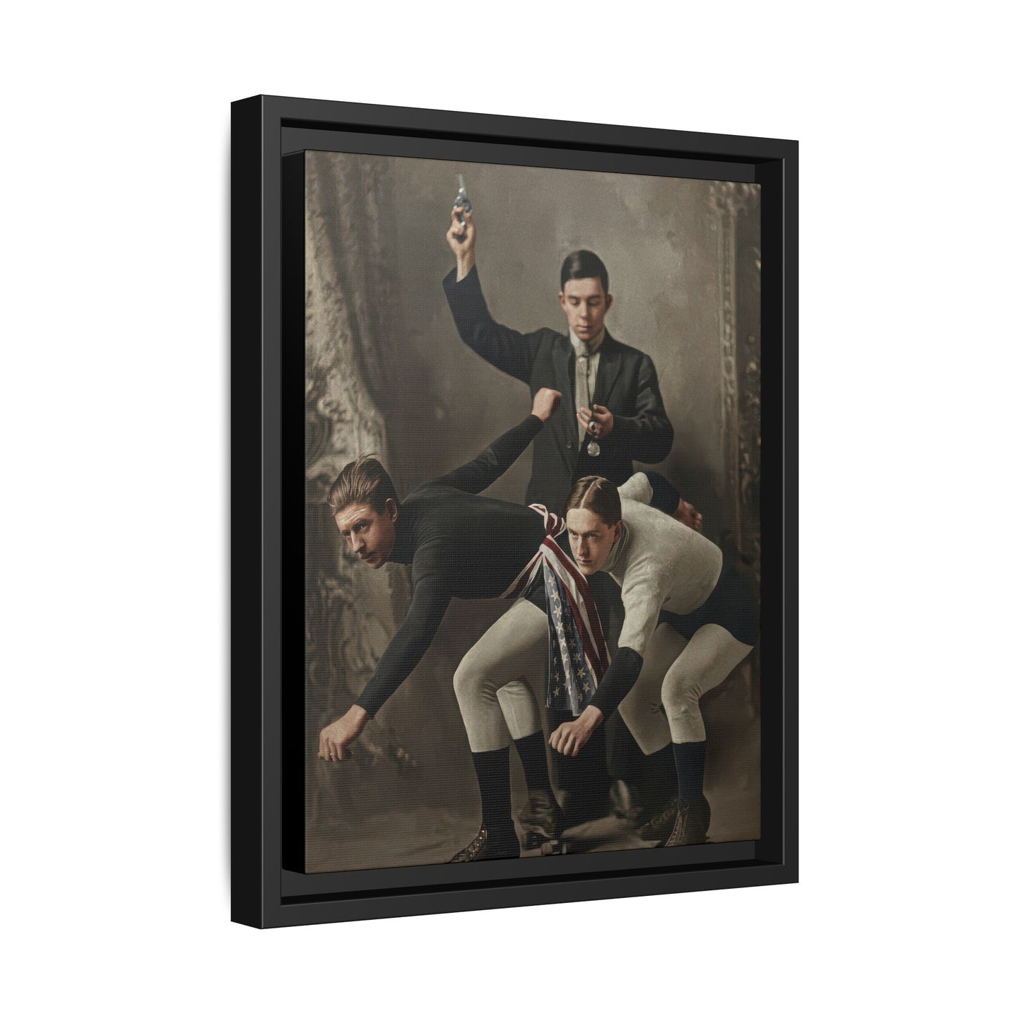athlétisme 020 | Framed Vintage Photo - Matte Canvas