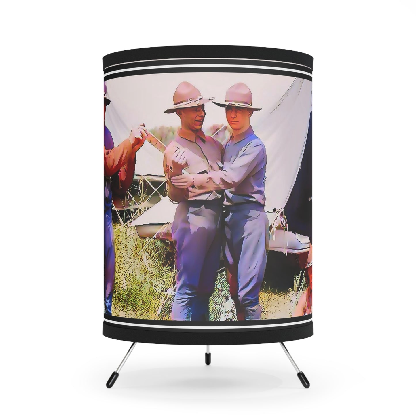 hommes 006 | Tripod Lamp Vintage Gay Army Camp Gay Dance Outdoors Musicians LGBTQ Queer Marines