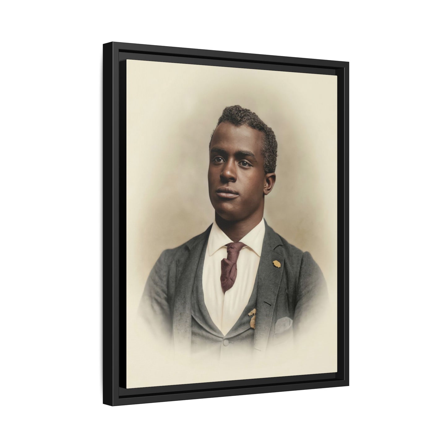 celibataire 027 | Framed Vintage Photo - Matte Canvas