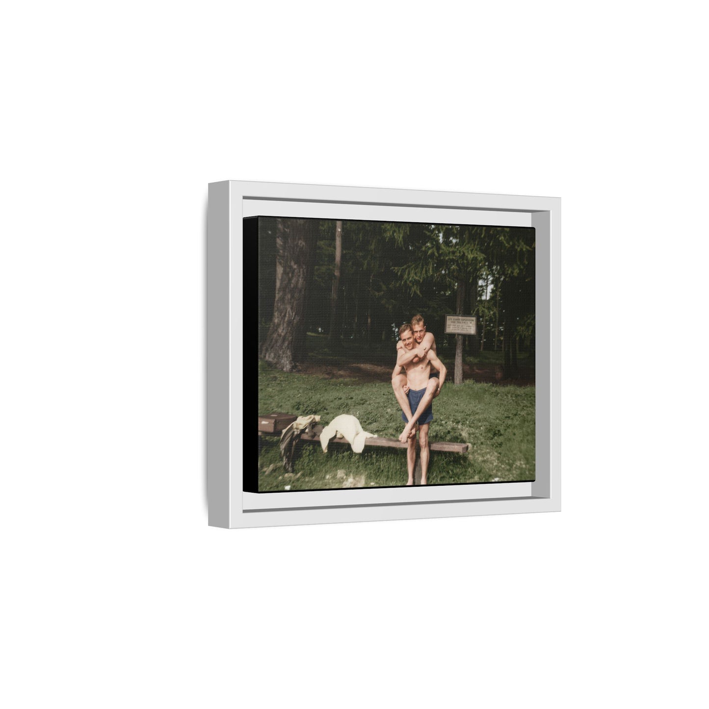 nager 009 | Framed Vintage Photo - Matte Canvas