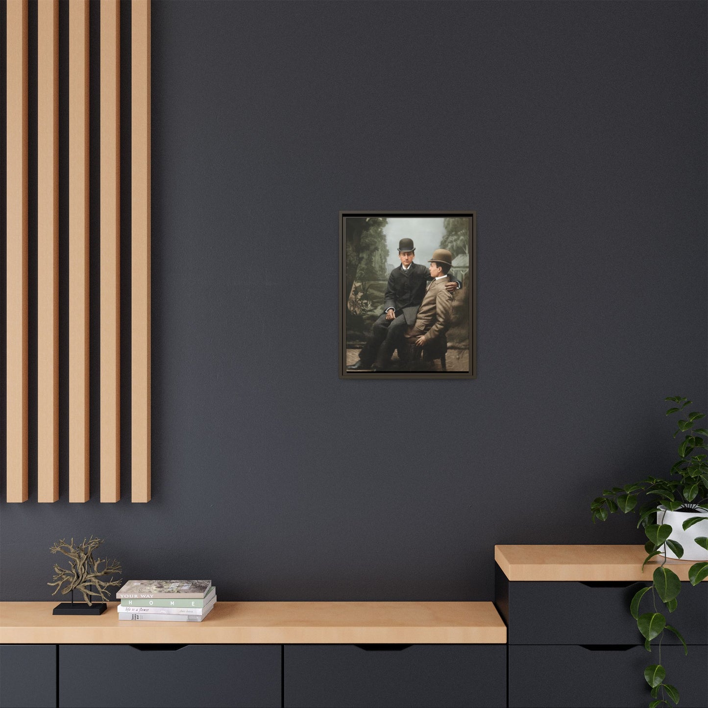 paire 027 | Framed Vintage Photo - Matte Canvas