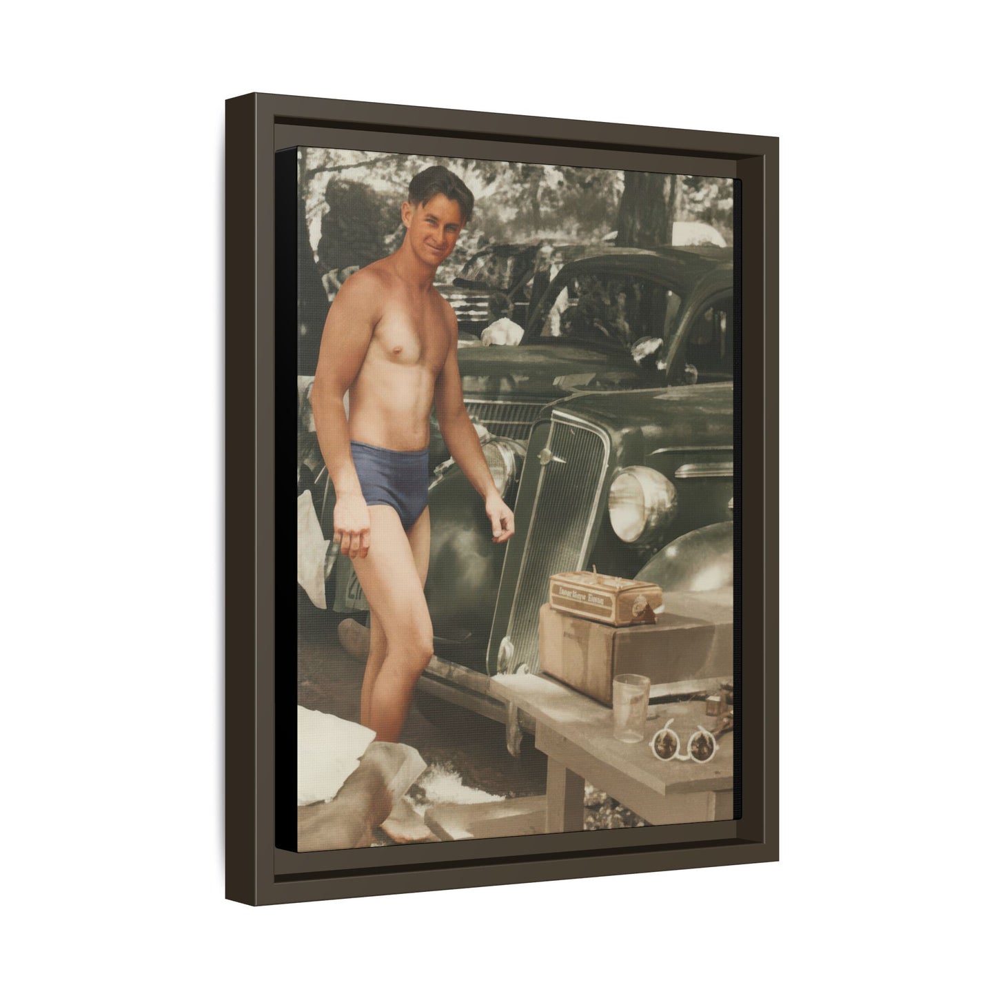 nager 032 | Framed Vintage Photo - Matte Canvas