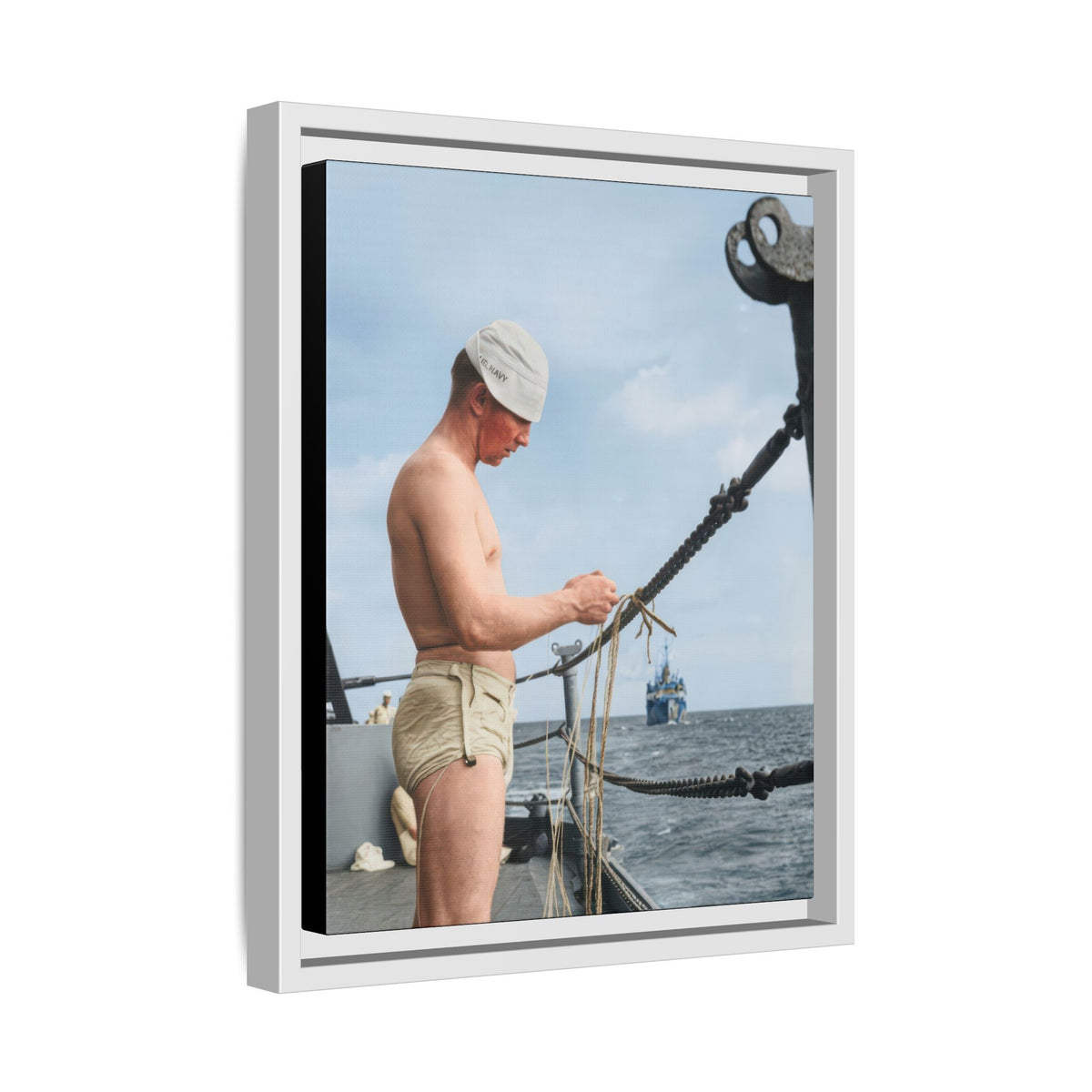 celibataire 043 | Framed Vintage Photo - Matte Canvas