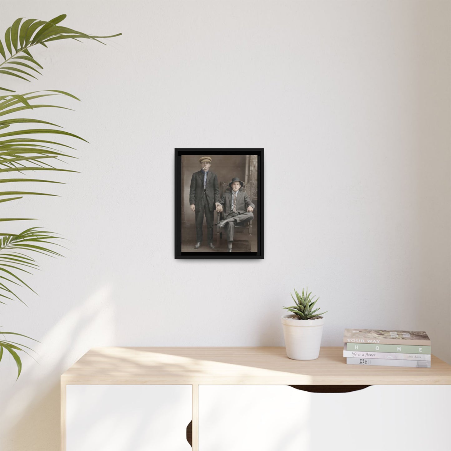 paire 076 | Framed Vintage Photo - Matte Canvas