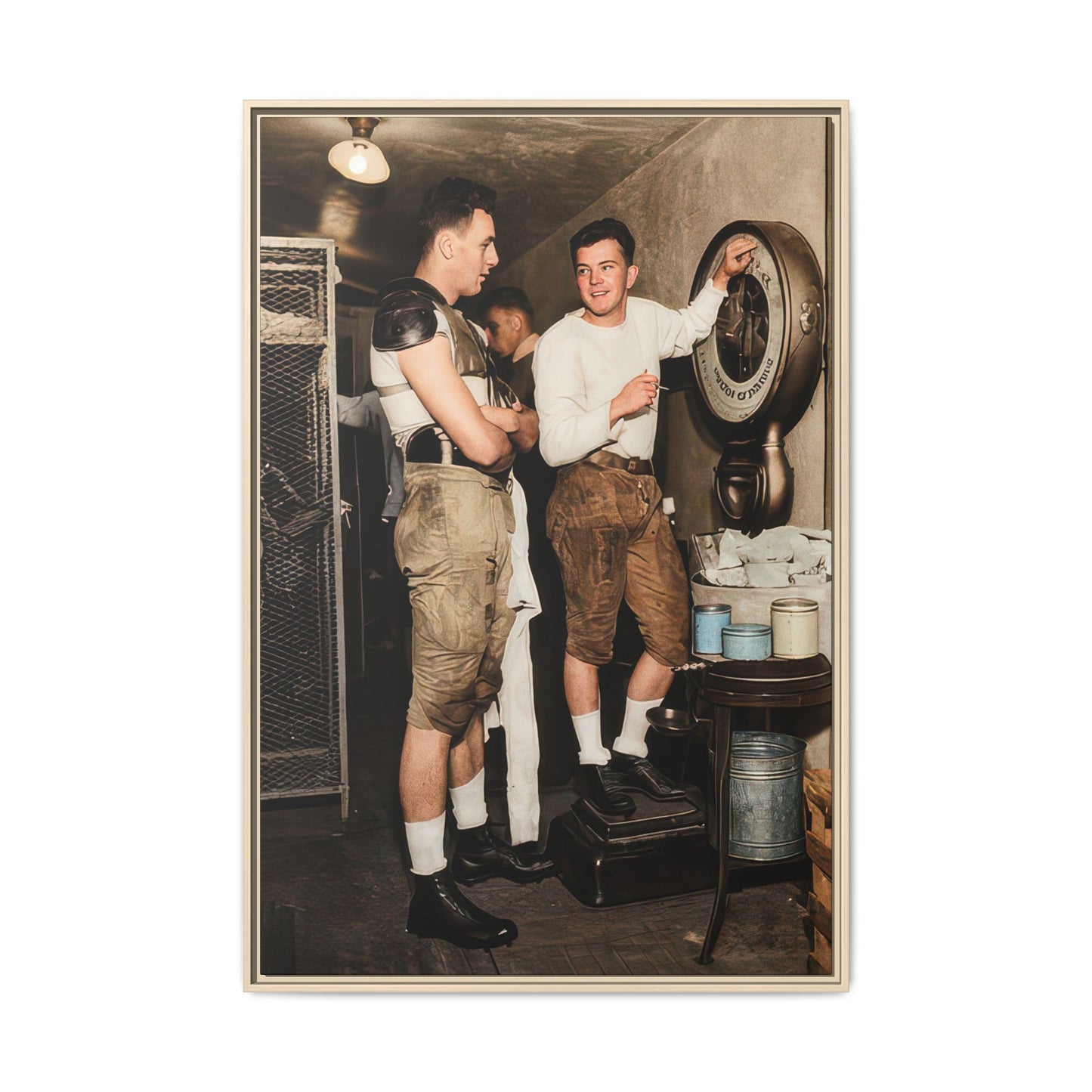 athlétisme 027 | Framed Vintage Photo - Matte Canvas