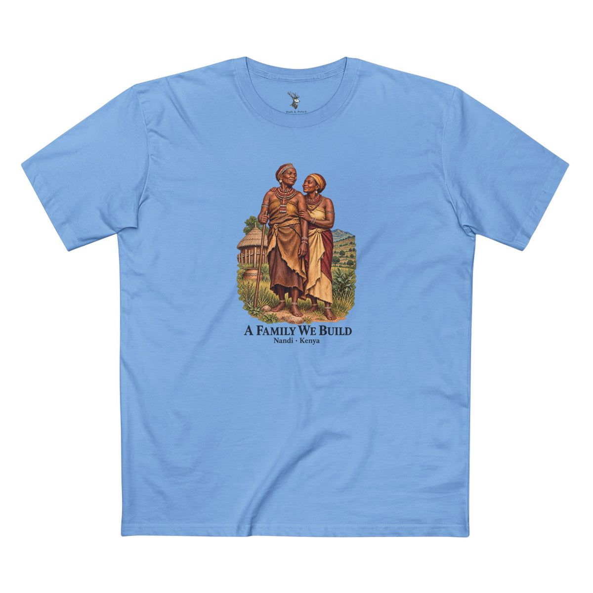 A Family We Build | Nandi-Inspired Vintage Art T-Shirt