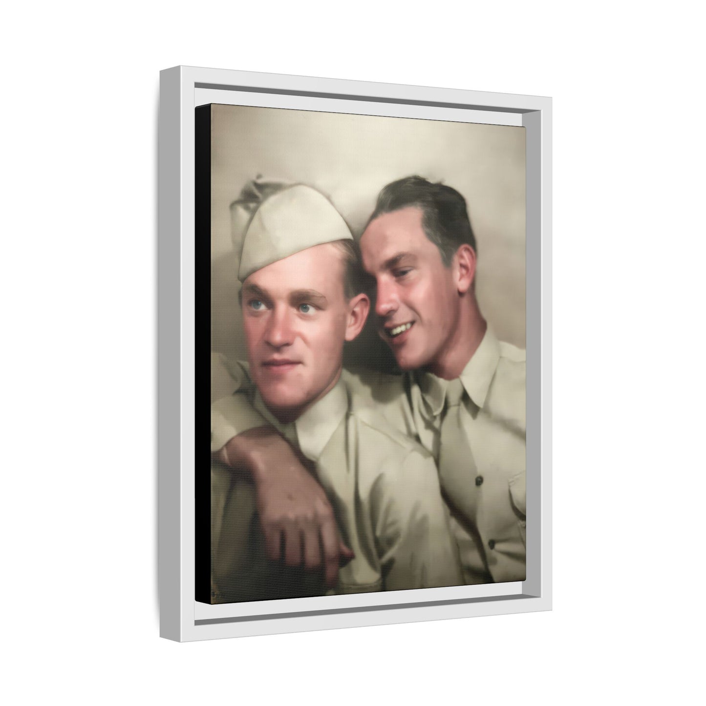 paire 049 | Framed Vintage Photo - Matte Canvas