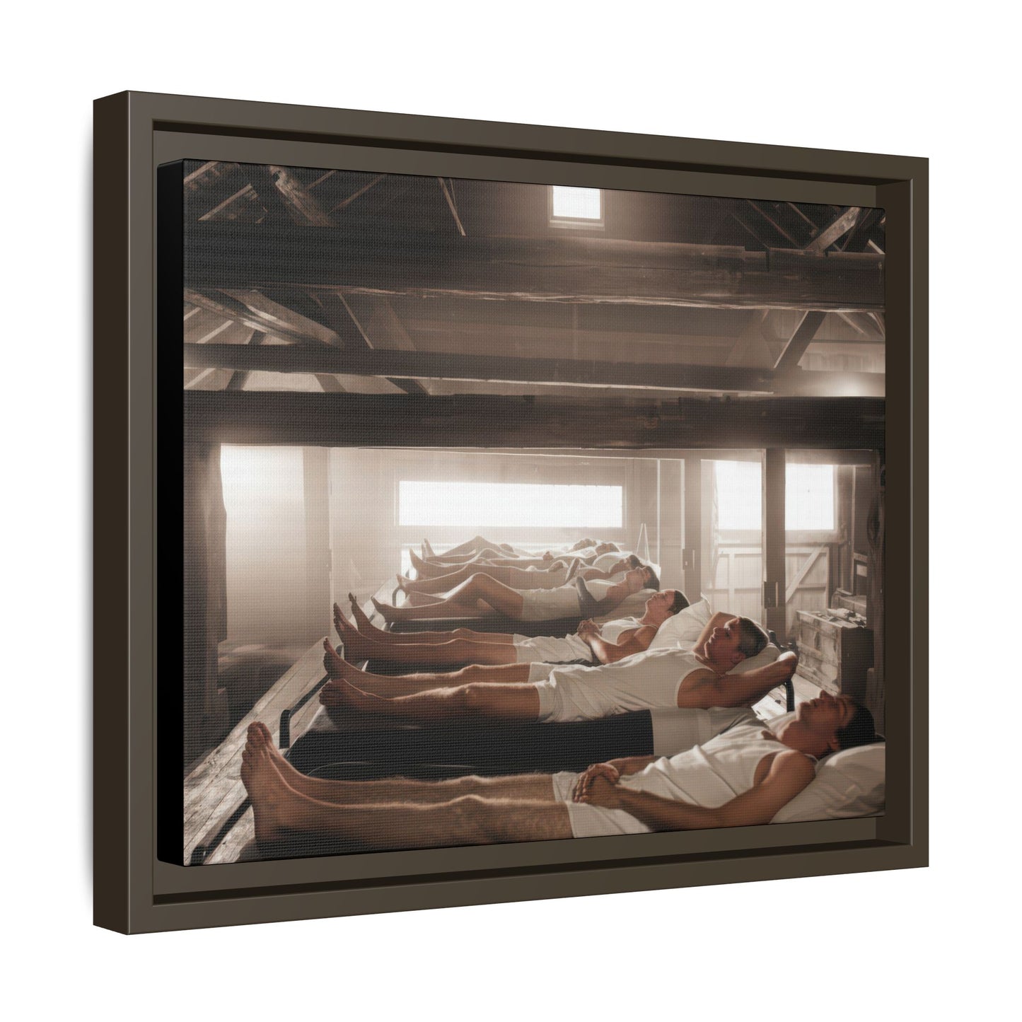 hommes 013 | Framed Vintage Photo - Matte Canvas