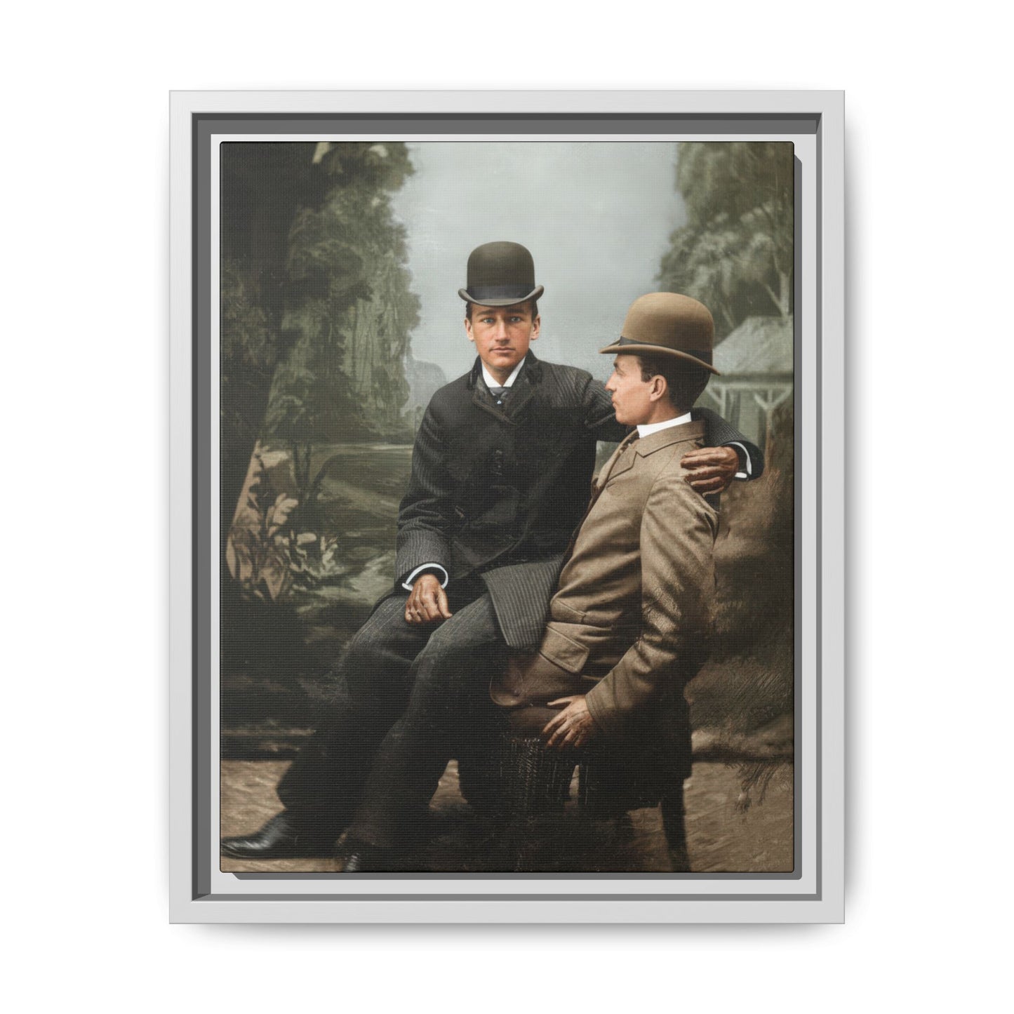 paire 027 | Framed Vintage Photo - Matte Canvas