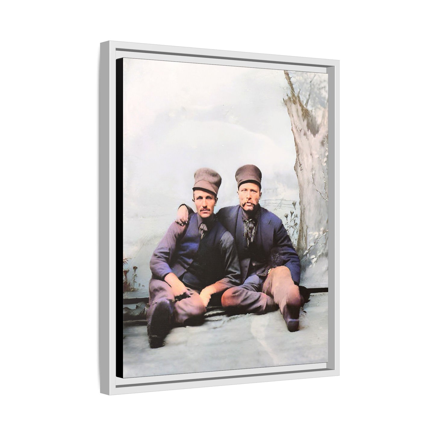 paire 037 | Framed Vintage Photo - Matte Canvas