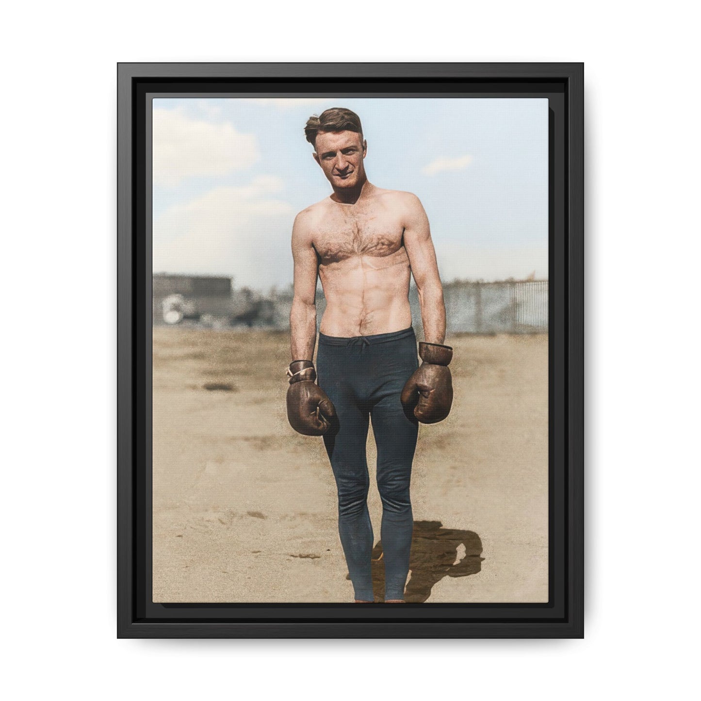 Copy of athlétisme 039 | Framed Vintage Photo - Matte Canvas