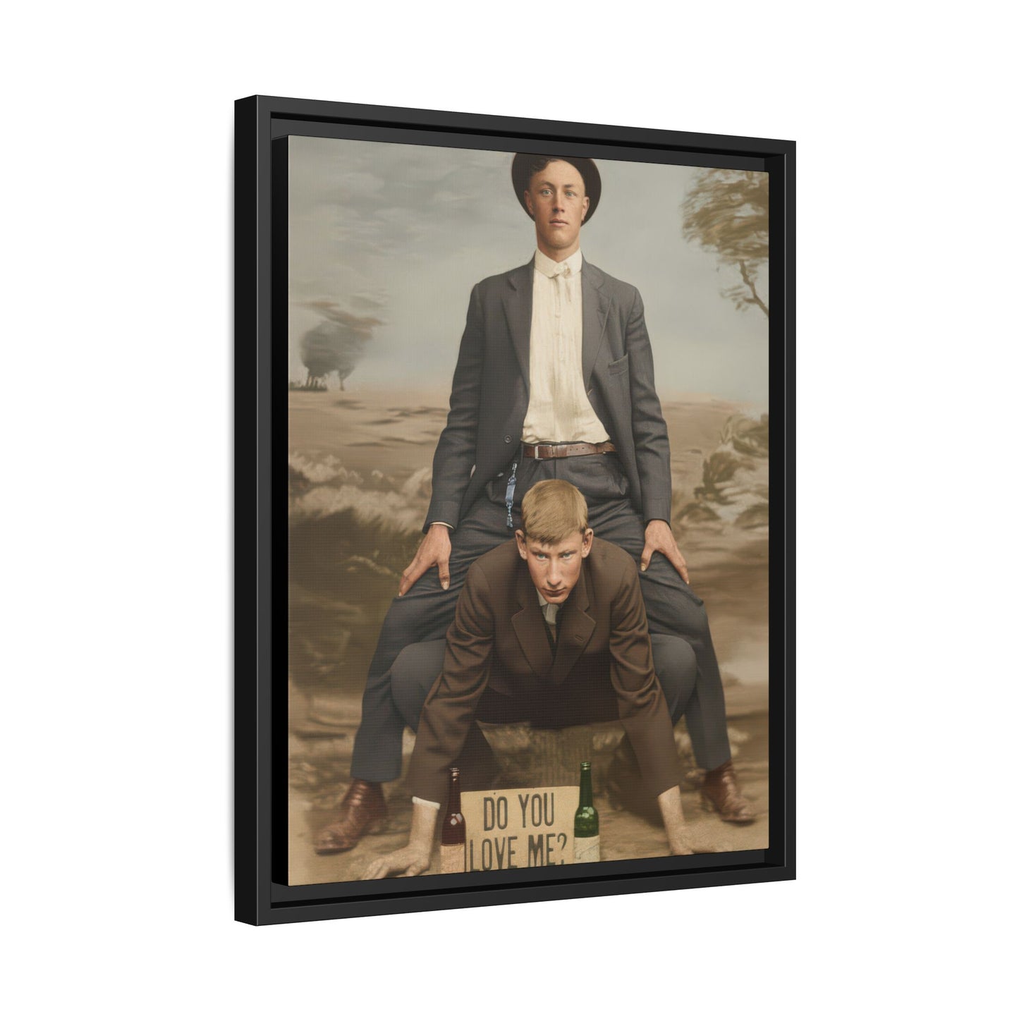 paire 142 | Framed Vintage Photo - Matte Canvas