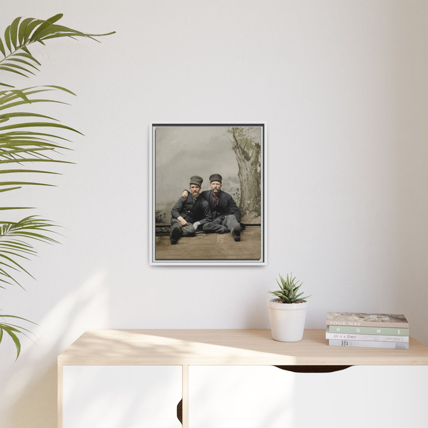 paire 037 | Framed Vintage Photo - Matte Canvas
