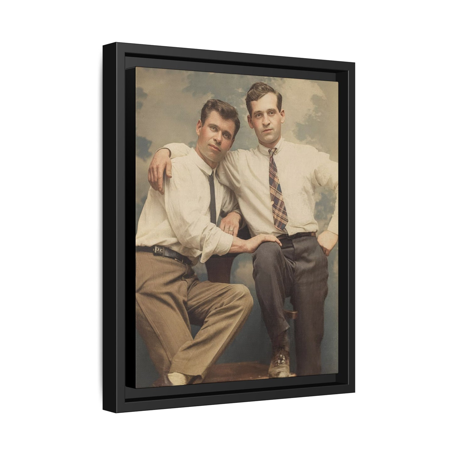 paire 069 | Framed Vintage Photo - Matte Canvas