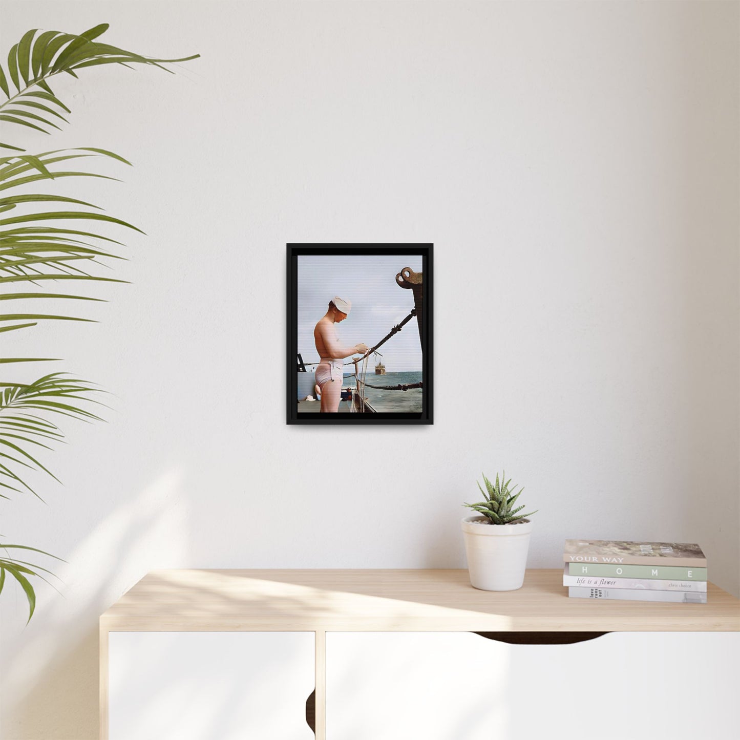 celibataire 043 | Framed Vintage Photo - Matte Canvas