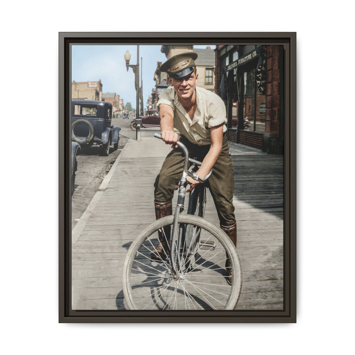 celibataire 007 | Framed Vintage Photo - Matte Canvas
