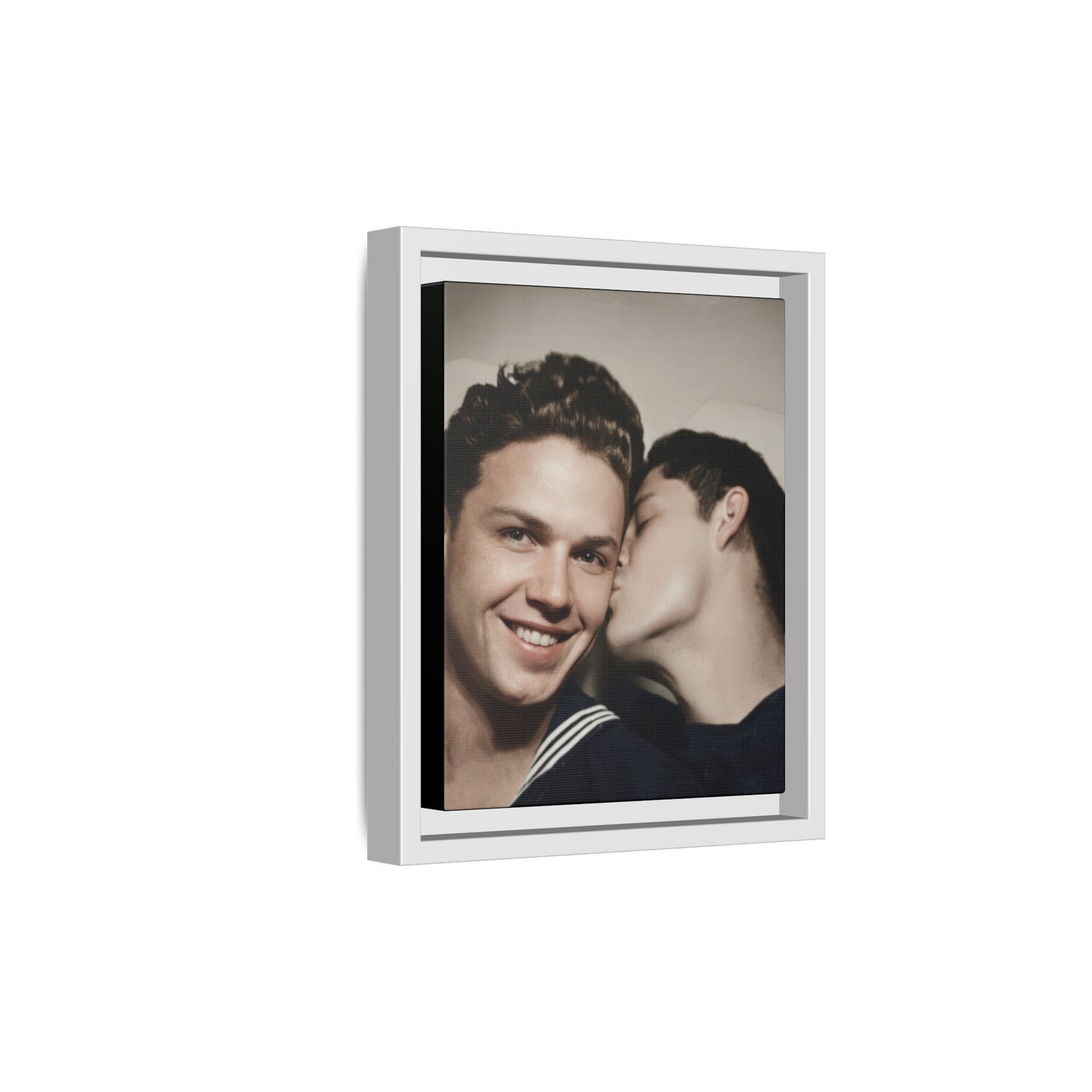 paire 035 | Framed Vintage Photo - Matte Canvas