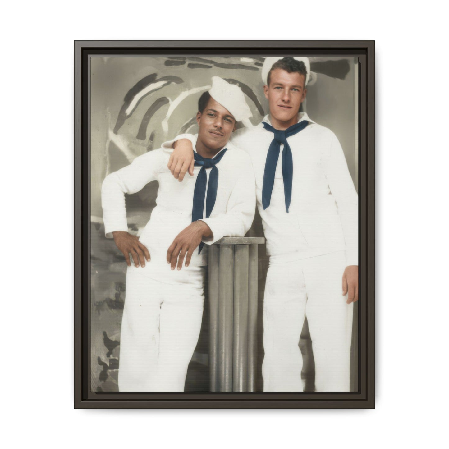 paire 075 | Framed Vintage Photo - Matte Canvas