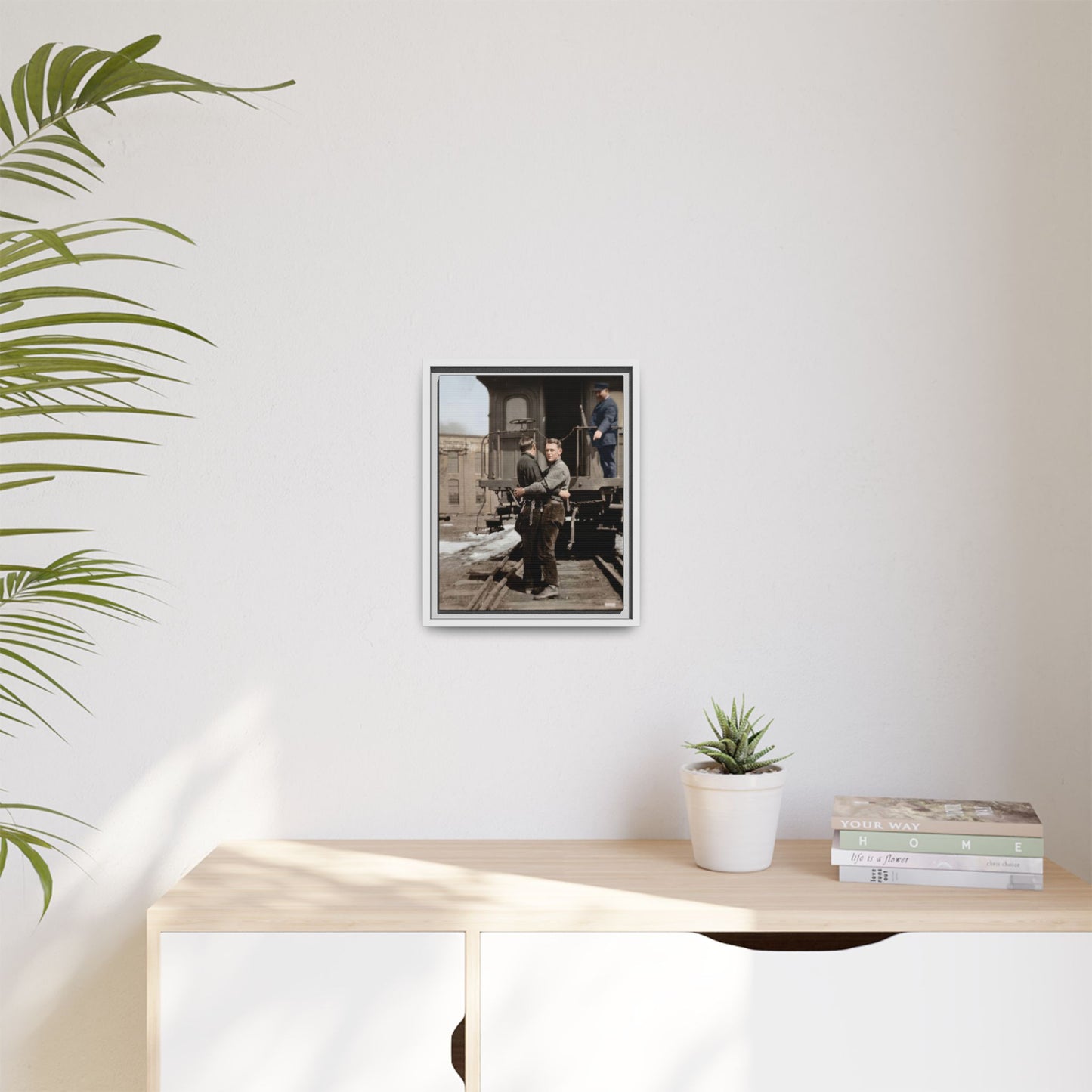 paire 018 | Framed Vintage Photo - Matte Canvas