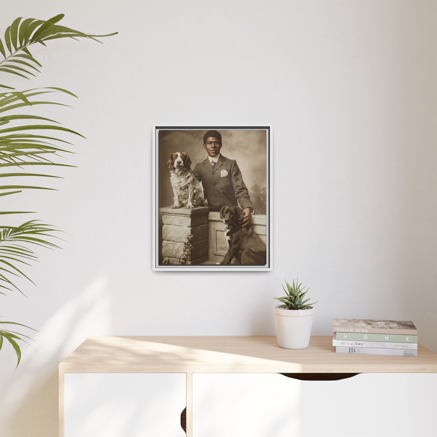 celibataire 009 | Framed Vintage Photo - Matte Canvas