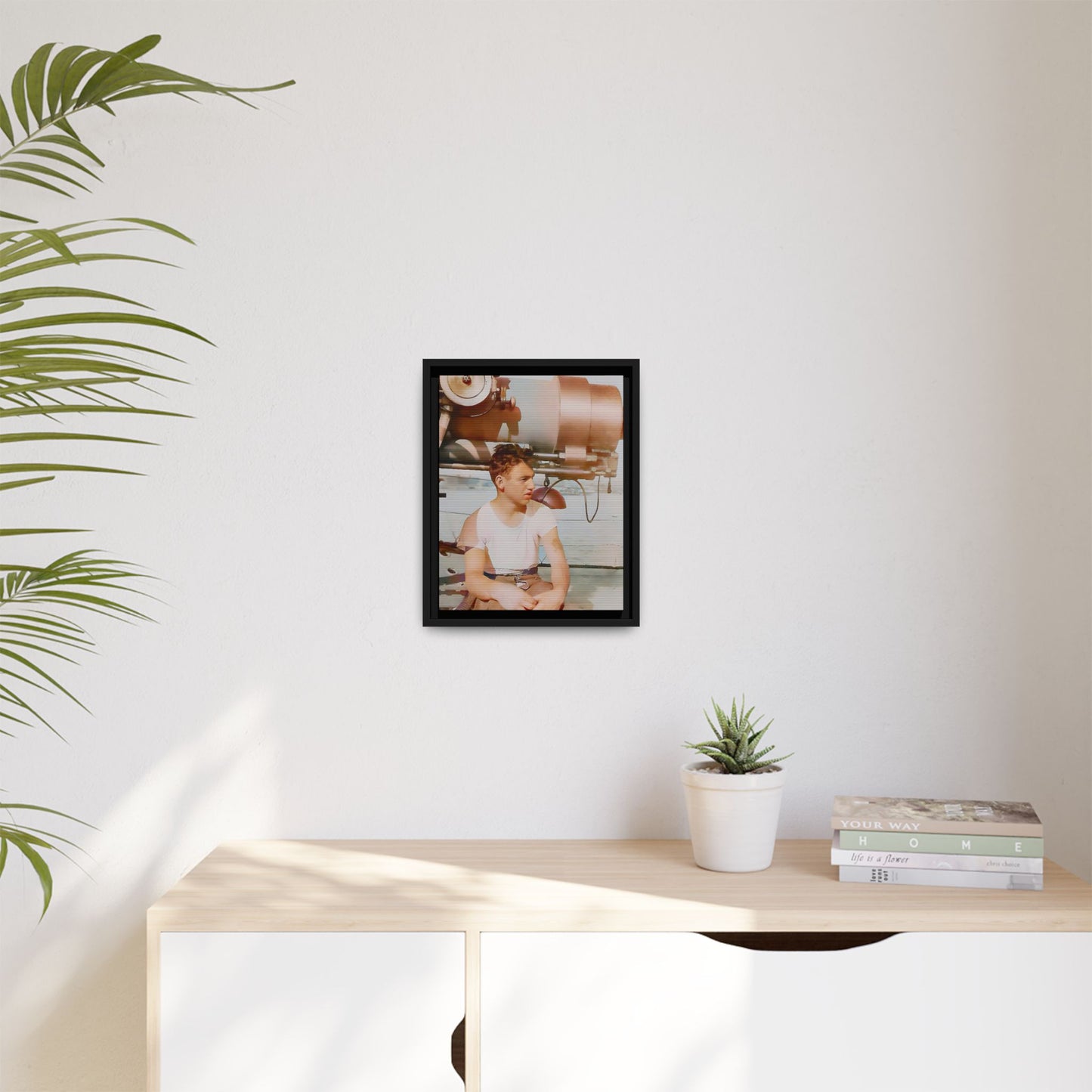 celibataire 026 | Framed Vintage Photo - Matte Canvas