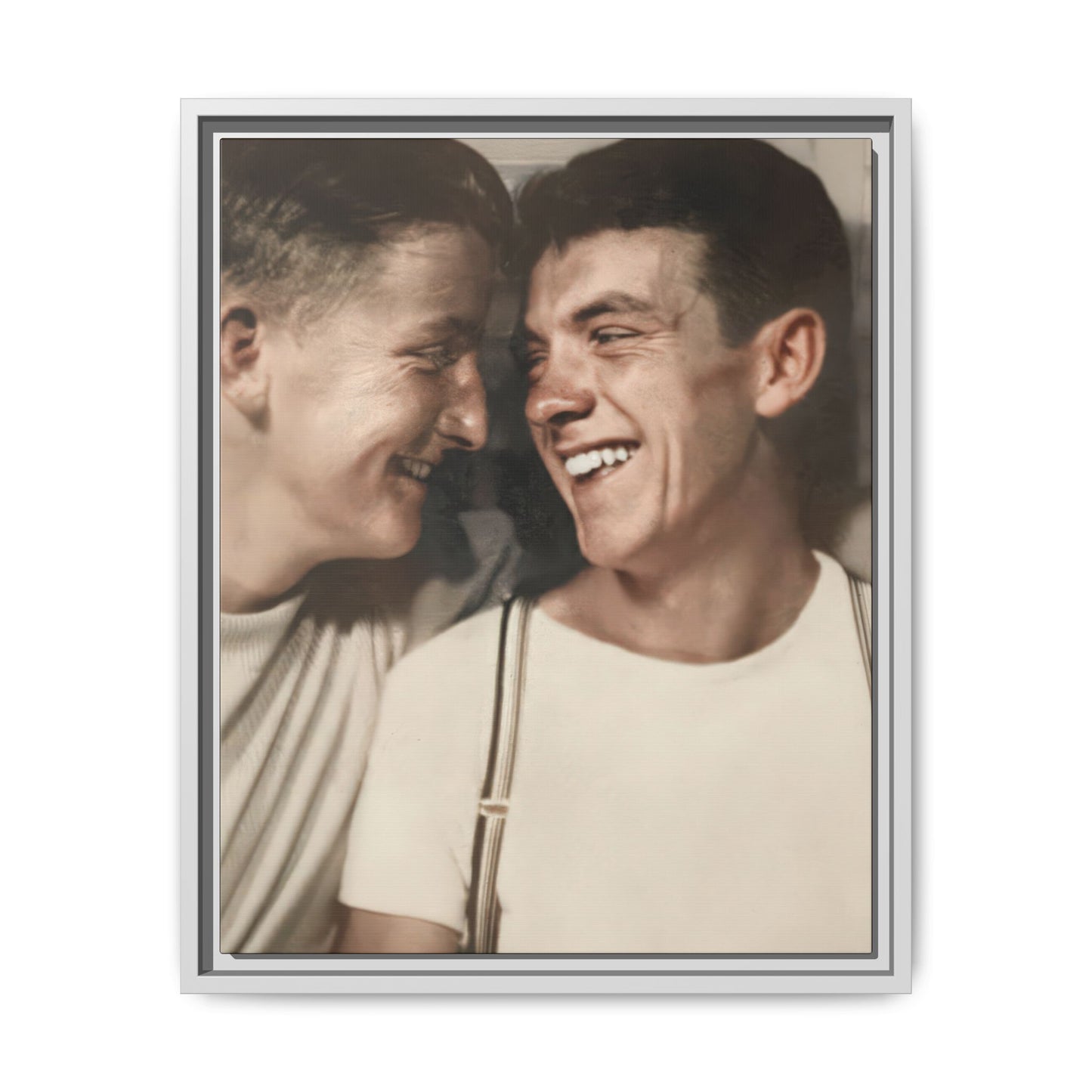 paire 067 | Framed Vintage Photo - Matte Canvas