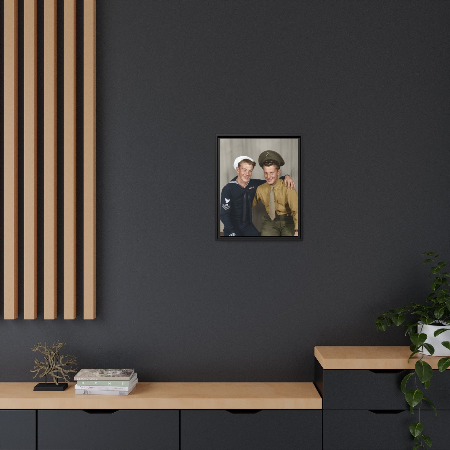 paire 132 | Framed Vintage Photo - Matte Canvas