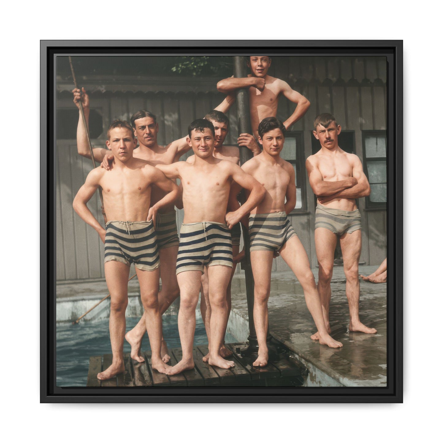 nager 010 | Framed Vintage Photo - Matte Canvas