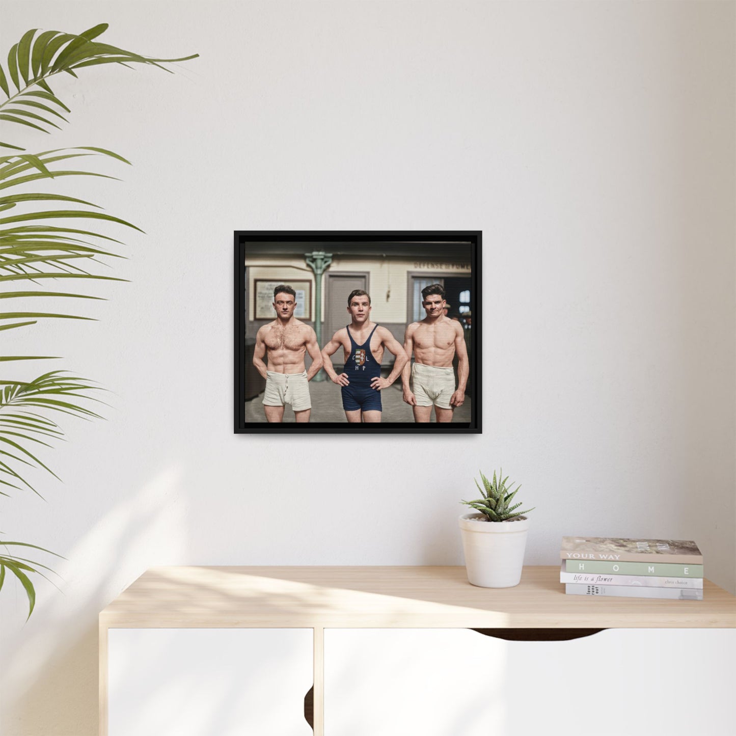 athlétisme 043 | Framed Vintage Photo - Matte Canvas