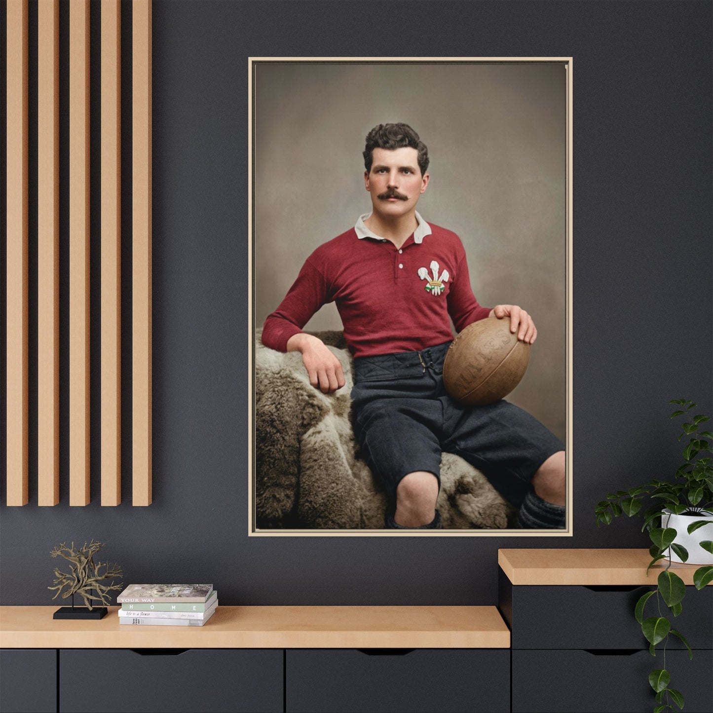 athlétisme 022 | Framed Vintage Photo - Matte Canvas