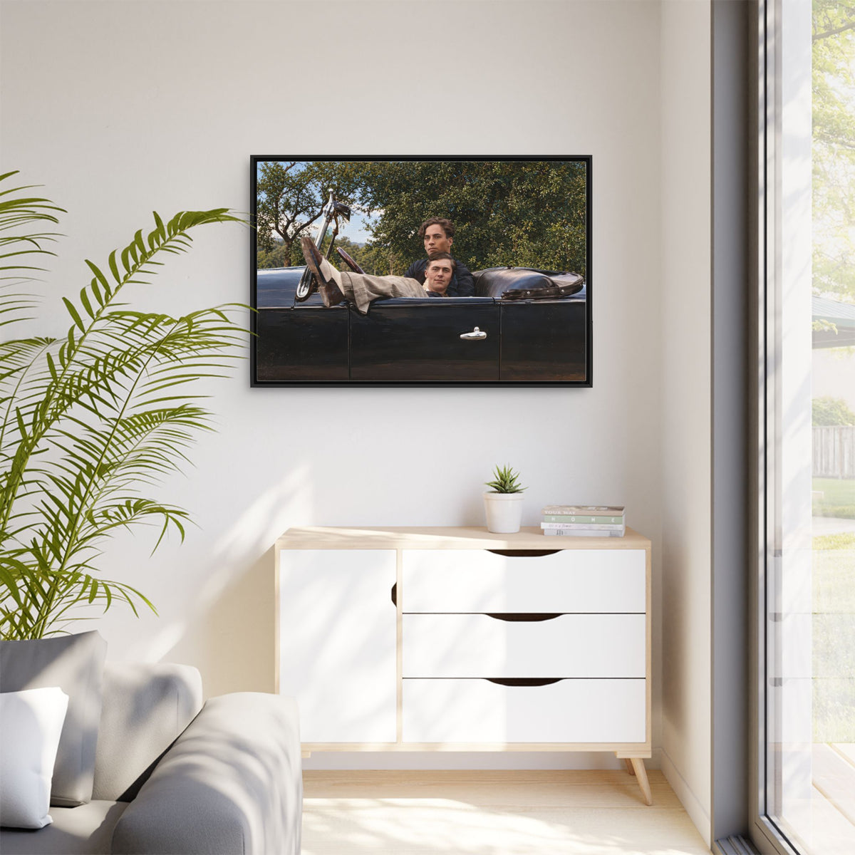 paire 164 | Framed Vintage Photo - Matte Canvas