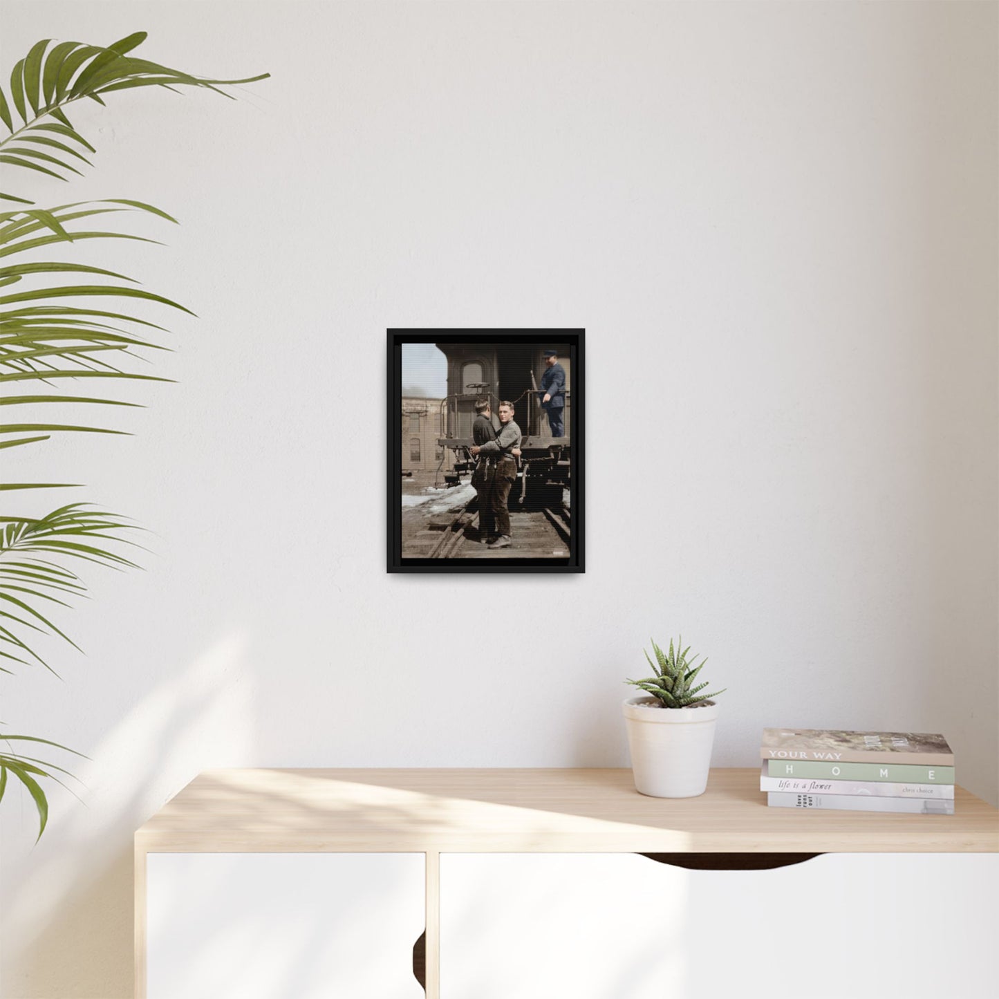 paire 018 | Framed Vintage Photo - Matte Canvas