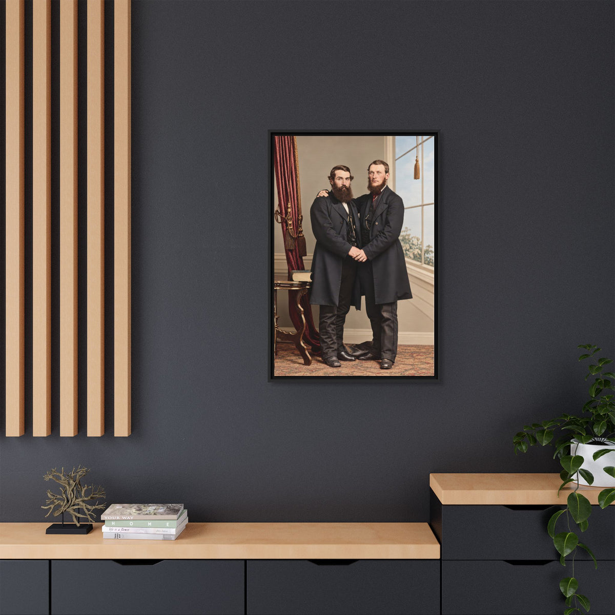 paire 022 | Framed Vintage Photo - Matte Canvas