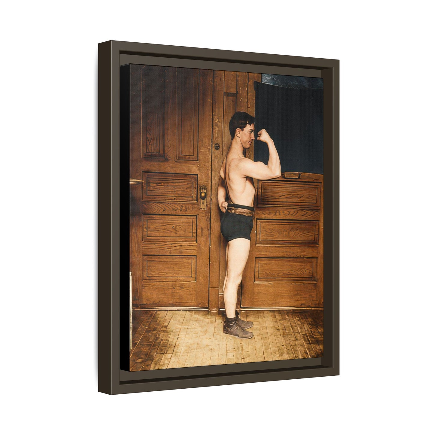 athlétisme 023 | Framed Vintage Photo - Matte Canvas
