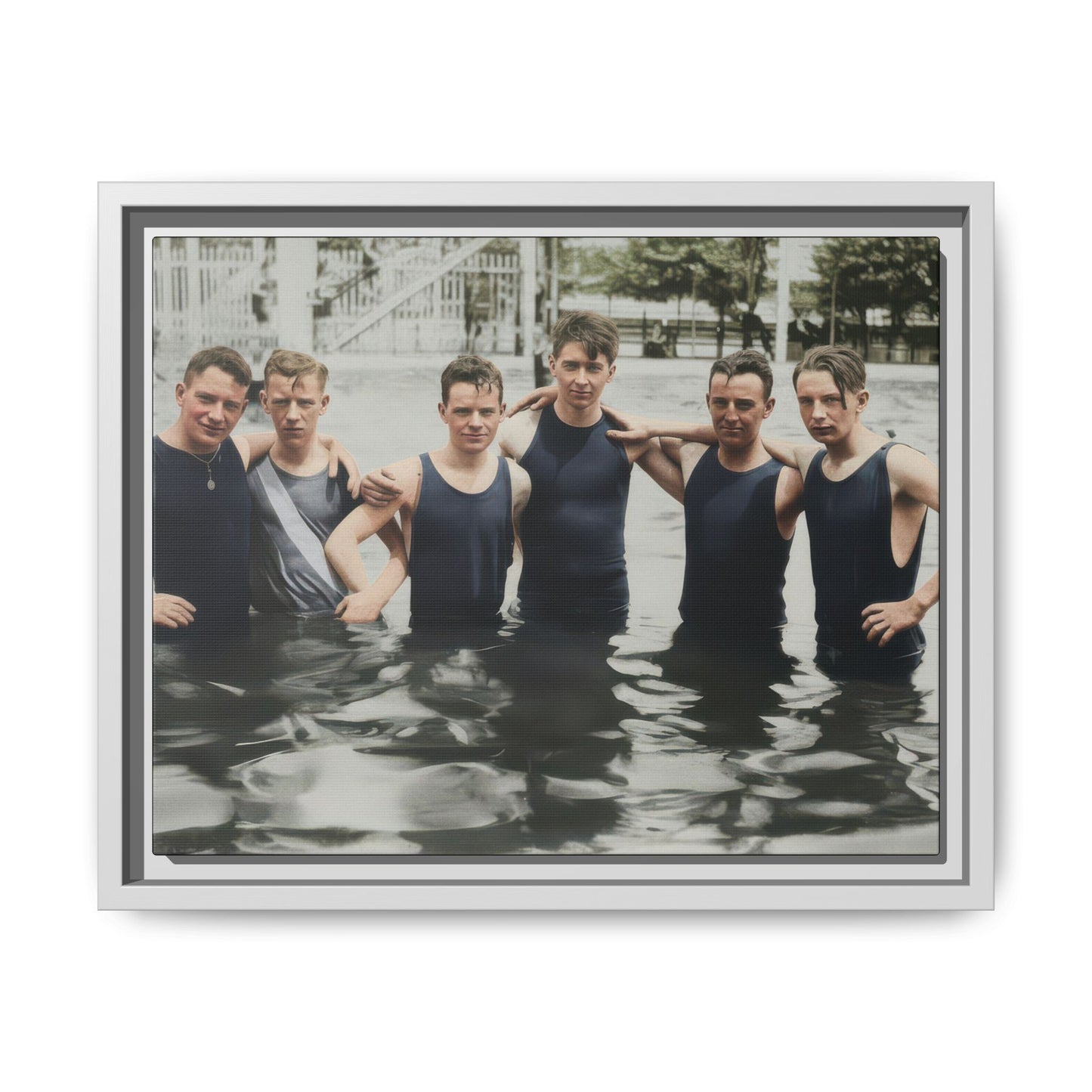 nager 042 | Framed Vintage Photo - Matte Canvas