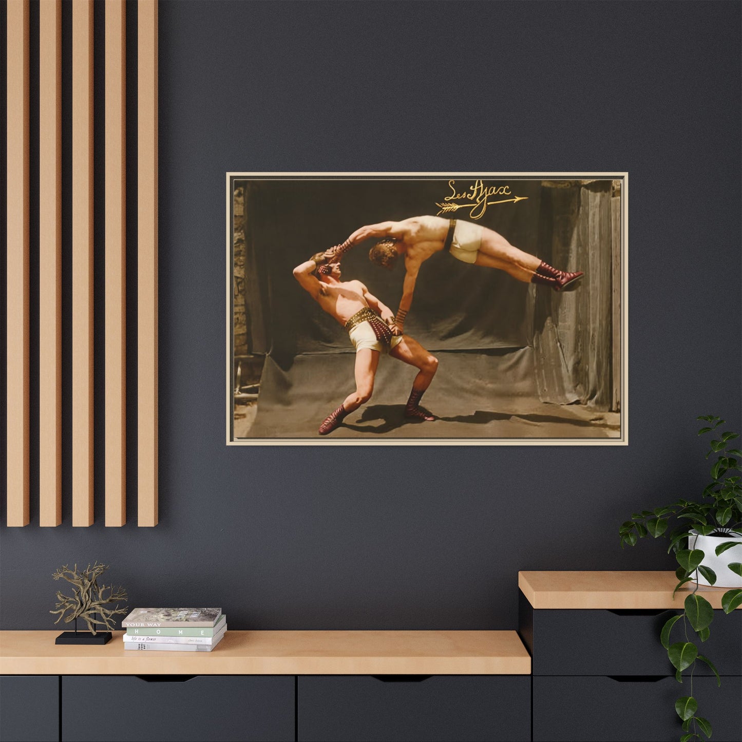 athlétisme 013 | Framed Vintage Photo - Matte Canvas