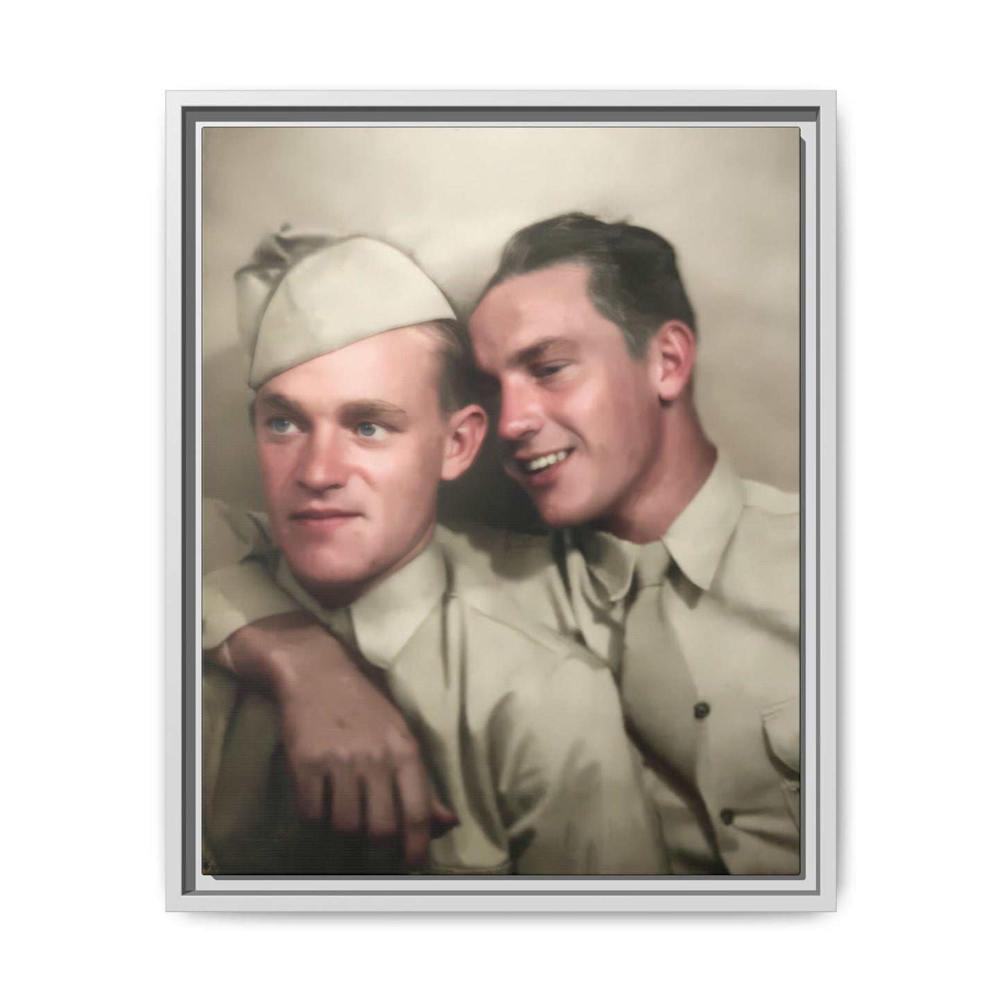 paire 049 | Framed Vintage Photo - Matte Canvas