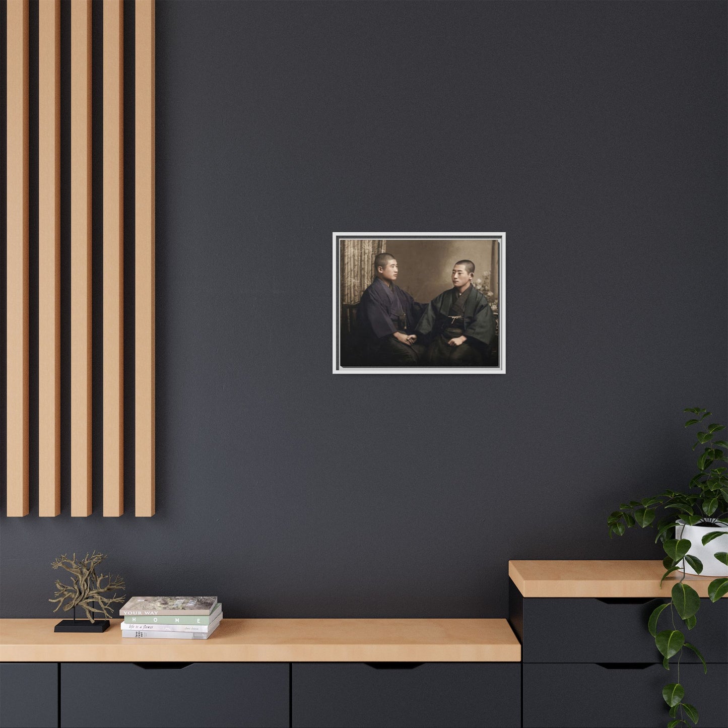 paire 011 | Framed Vintage Photo - Matte Canvas