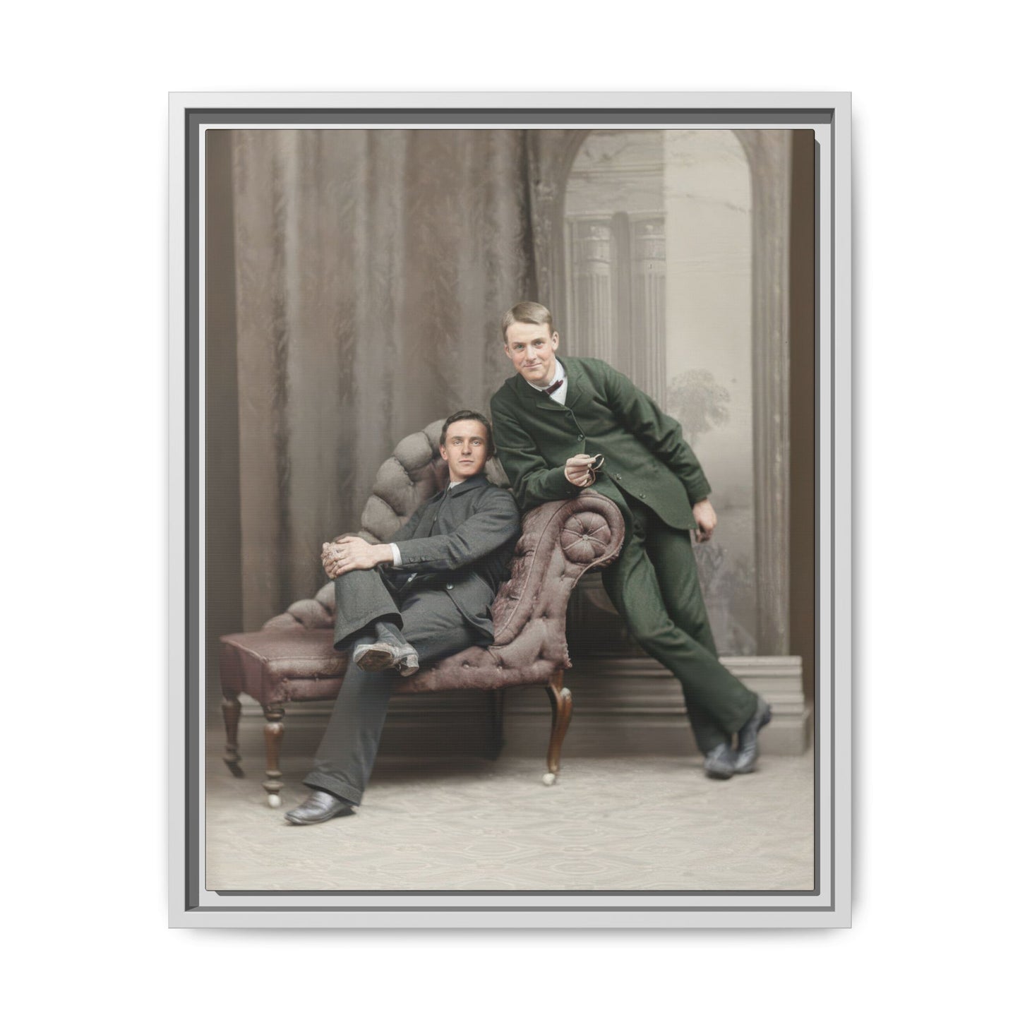 paire 148 | Framed Vintage Photo - Matte Canvas
