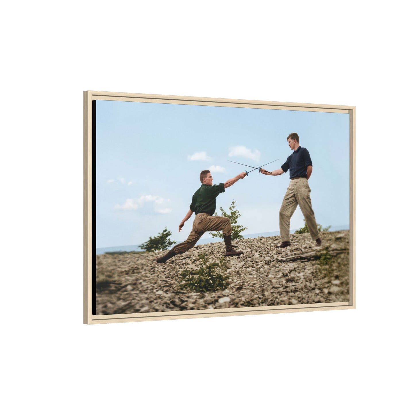 athlétisme 029 | Framed Vintage Photo - Matte Canvas