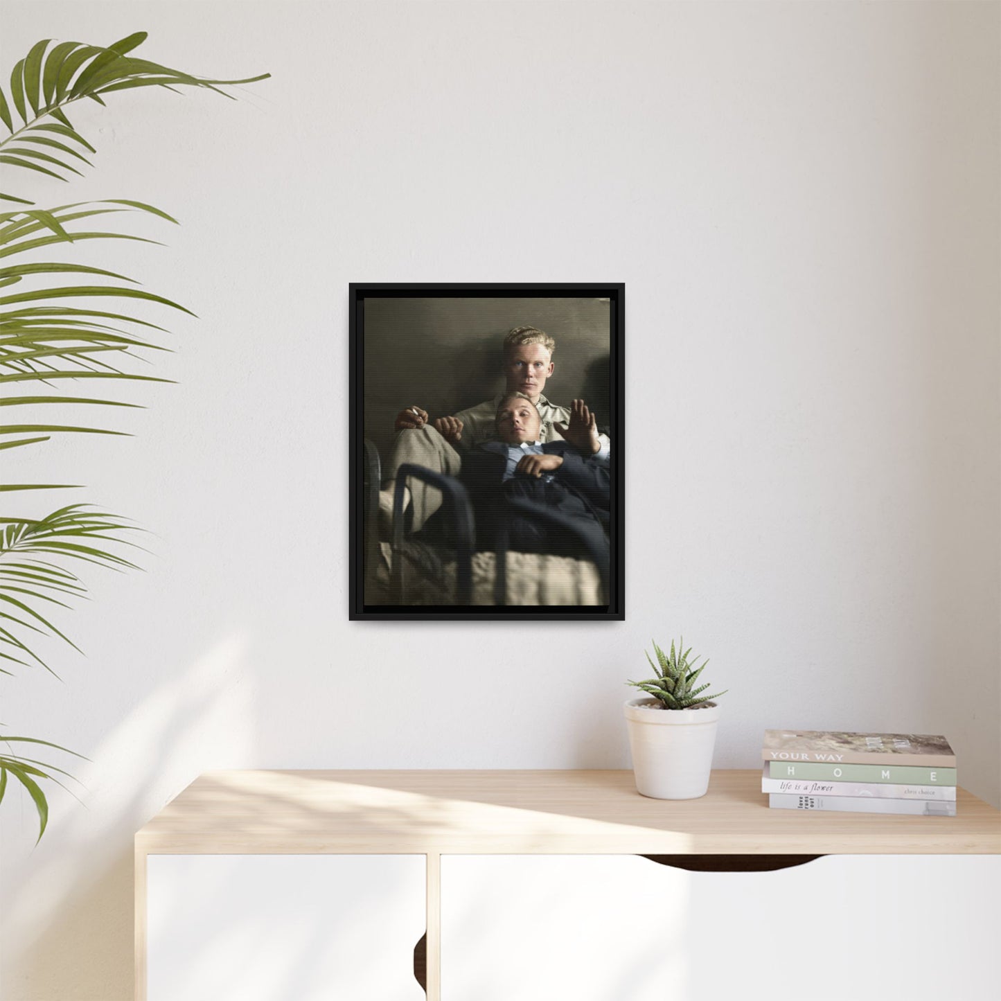 paire 046 | Framed Vintage Photo - Matte Canvas