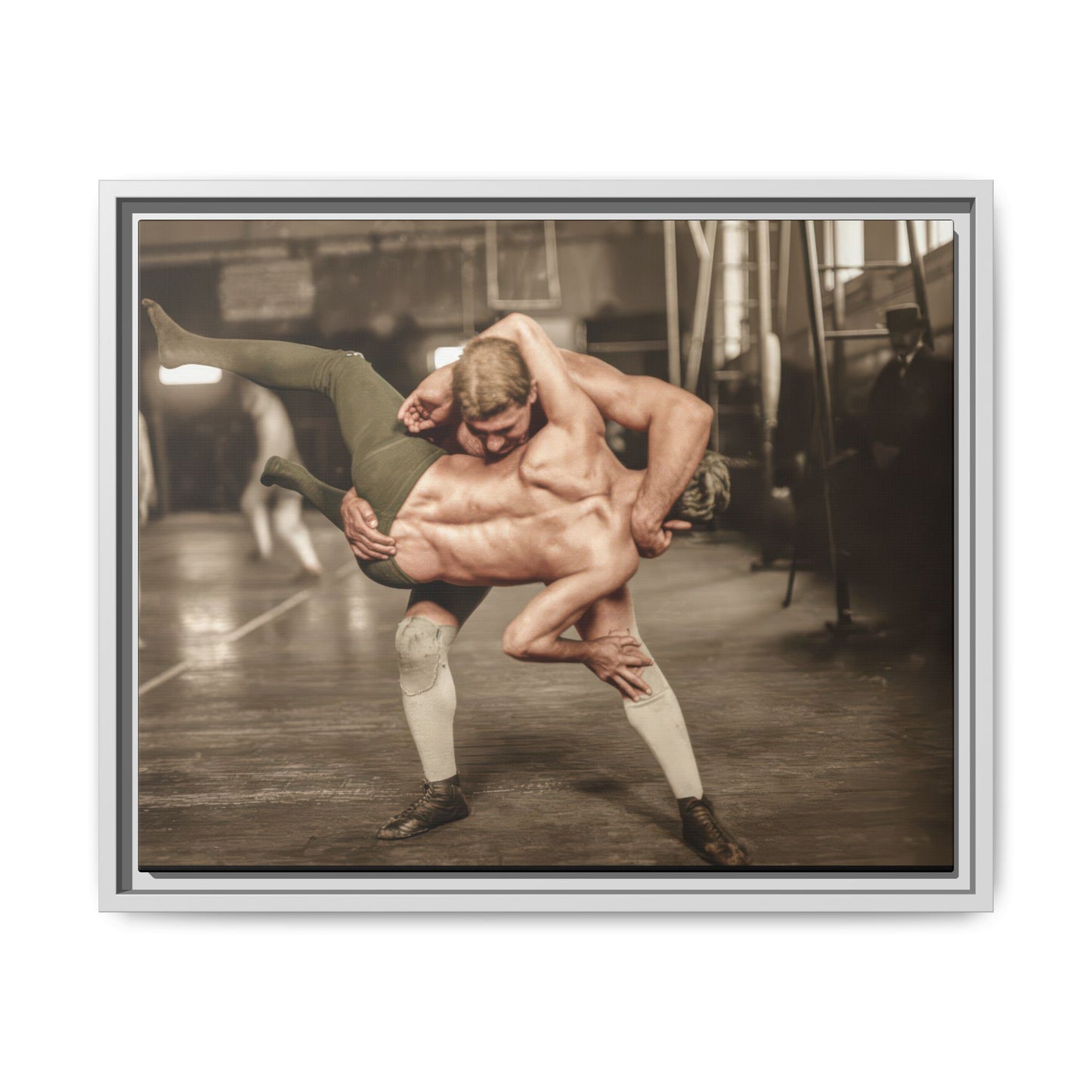 athlétisme 006 | Framed Vintage Photo - Matte Canvas