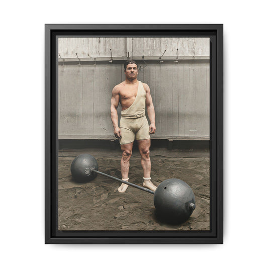 athlétisme 050 | Framed Vintage Photo - Matte Canvas