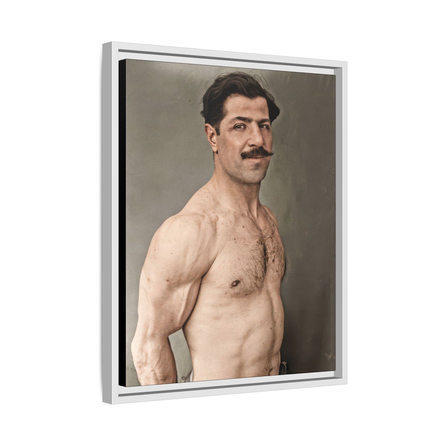athlétisme 024 | Framed Vintage Photo - Matte Canvas