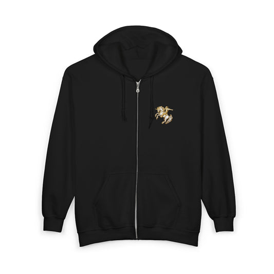Rainbow Riders Embroidered Heavyweight Full-Zip Hoodie