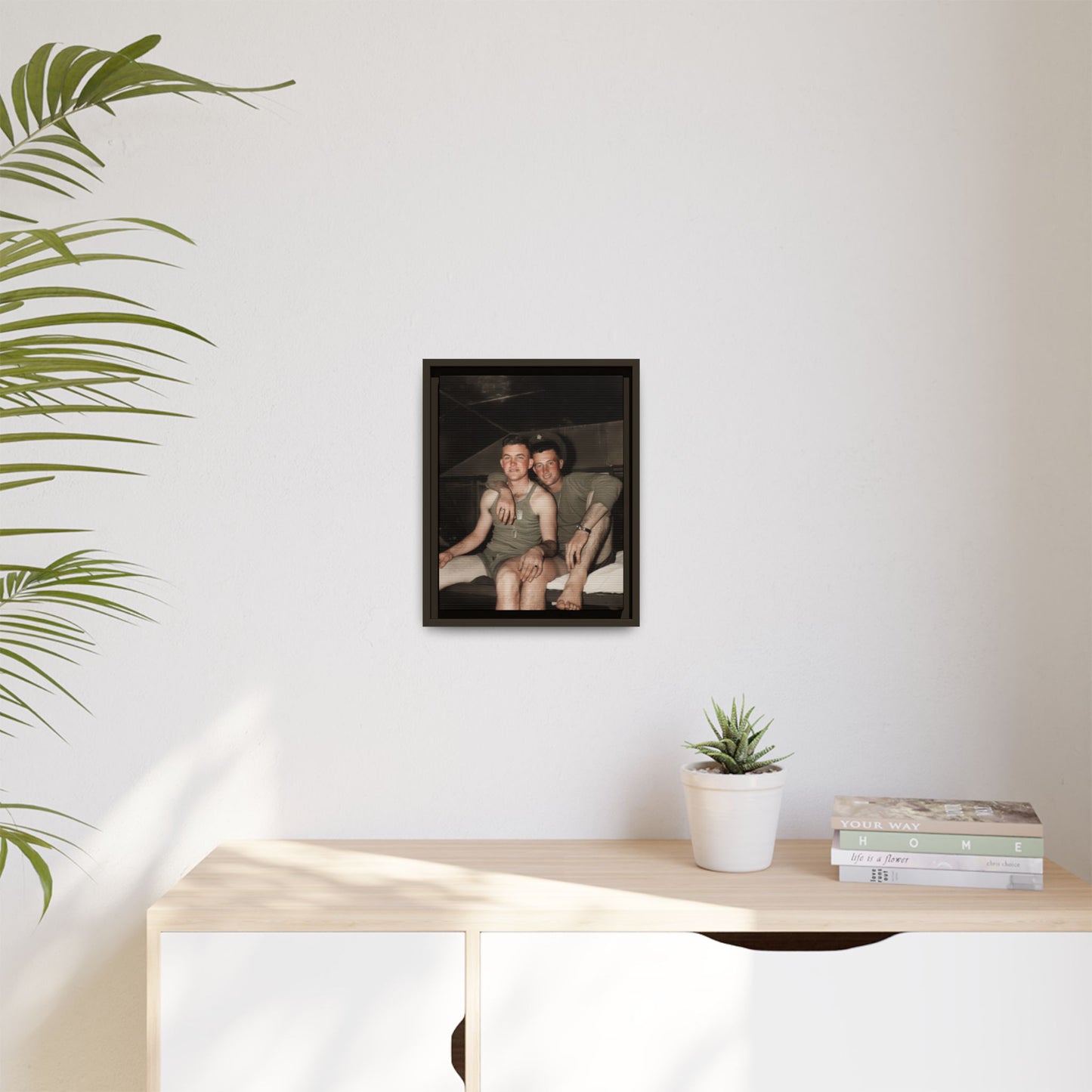paire 040 | Framed Vintage Photo - Matte Canvas